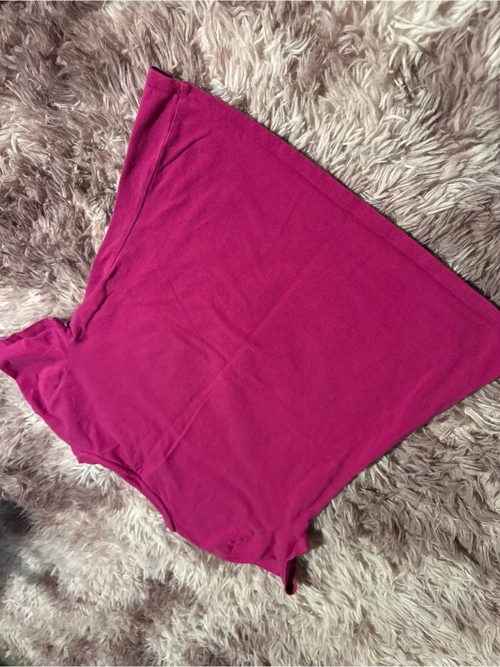 Michael Kors Hot Pink Short Sleeve Top with Rhinestone MK Logo